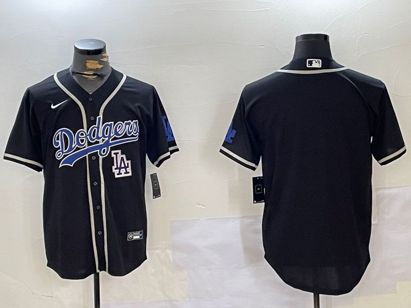 Men Los Angeles Dodgers Blank Black Game 2024 Nike MLB Jersey style 11201
